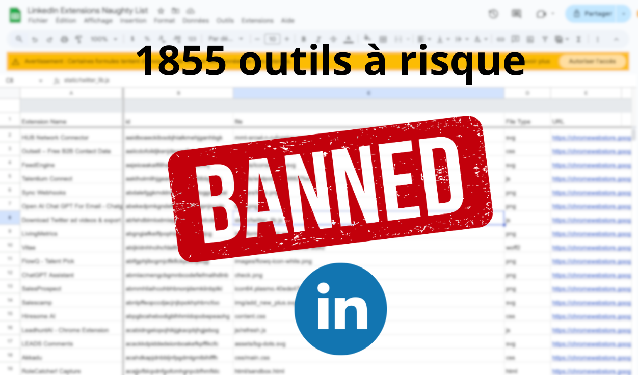 Les outils d'automatisation LinkedIn À NE PAS UTILISER (voici pourquoi + accès à la liste complète des 1855 outils)
