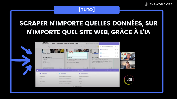 Scraper n'importe quelles données, sur n'importe quel site web, grâce à l'IA