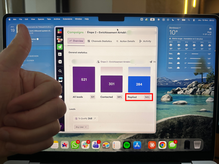 94% de taux de réponse en prospection LinkedIn B2B avec IA : la méthode complète