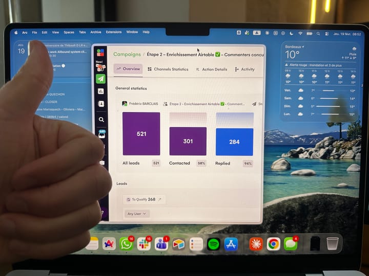 94% de taux de réponse en prospection LinkedIn B2B : la méthode complète